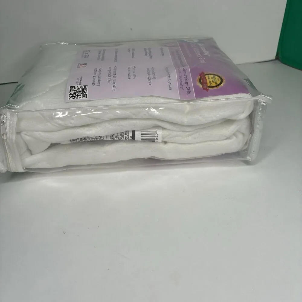 Sealy SecureStay Waterproof Crib Mattress Pad Quilted Soft Knit Top 52